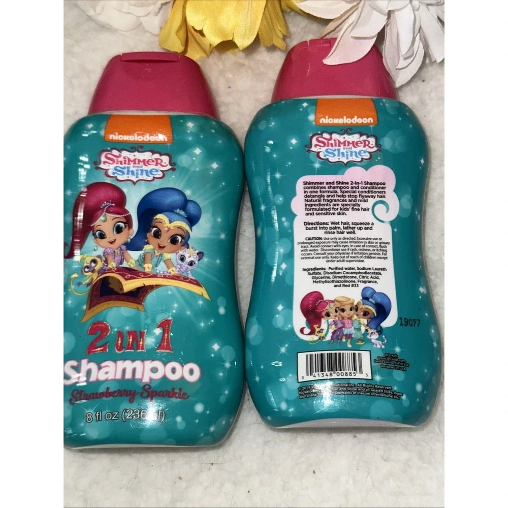 Nickelodeon Shimmer Shine 2 In 1 Shampoo Conditioner Strawberry Sparkle 8oz Kids